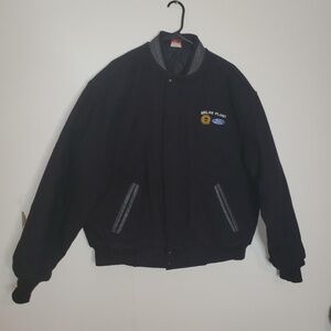 Vintage Ford UAW; Milan Plant, L; Wool Blend; Leather; Varsity Letterman Jacket